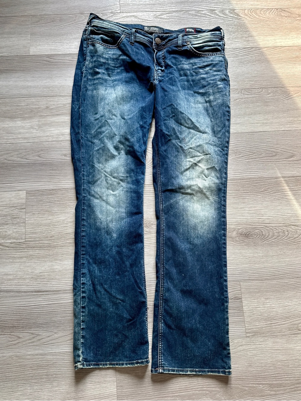 Silver Jeans Suki Women's Dark Blue Mis Slim Boot Cut Denim | SZ16 L33